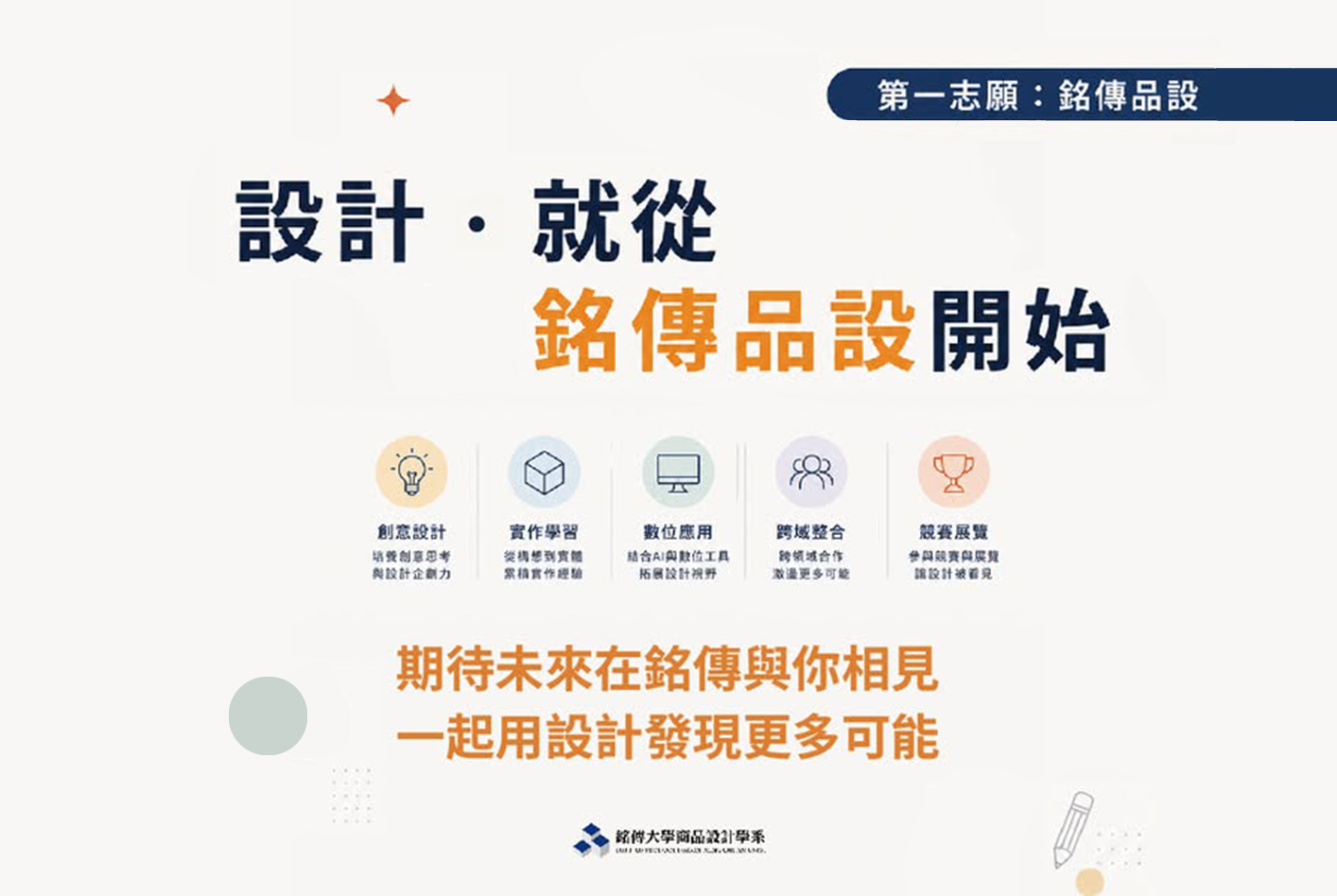 Featured image for “🎯 個人申請放榜｜設計，就從銘傳品設開始”